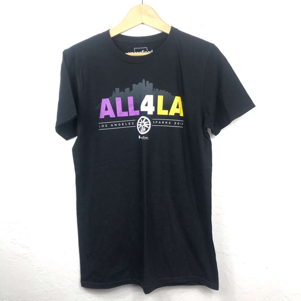 WNBA Los Angeles Sparks All4LA Black Shirt Size M